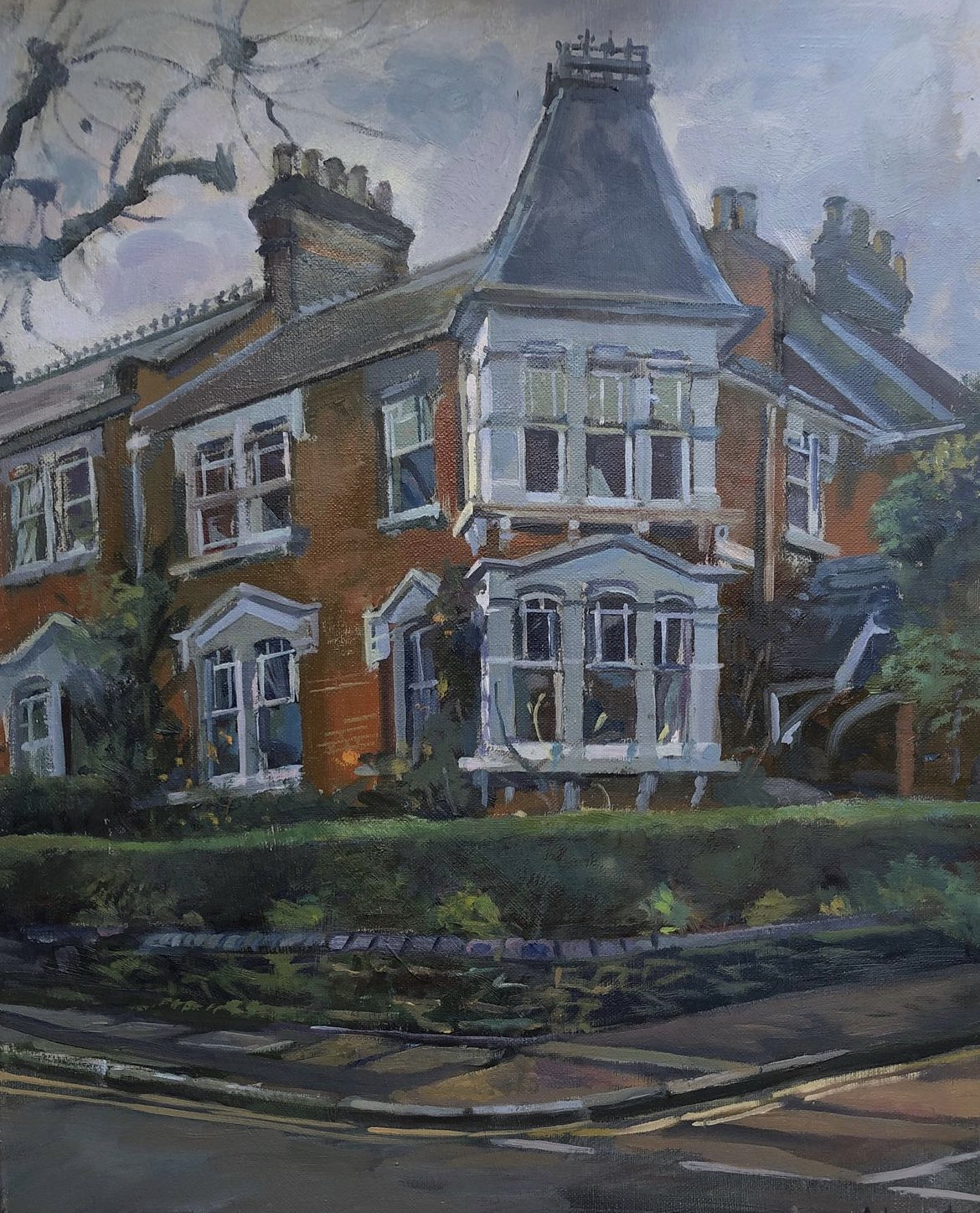 Edwardian Corner House, Mount View Road. Crouch End 12" x 16" £650 (Sale price £450)