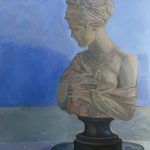 Farrer Bust Against a Blue Background. 20 x 24 £650 (SOLD)